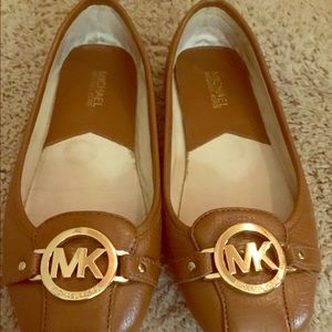 MK Michael Kors driving flats cognac size 9